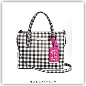 Liz Claiborne Black and White Checkered Shoulder Bag